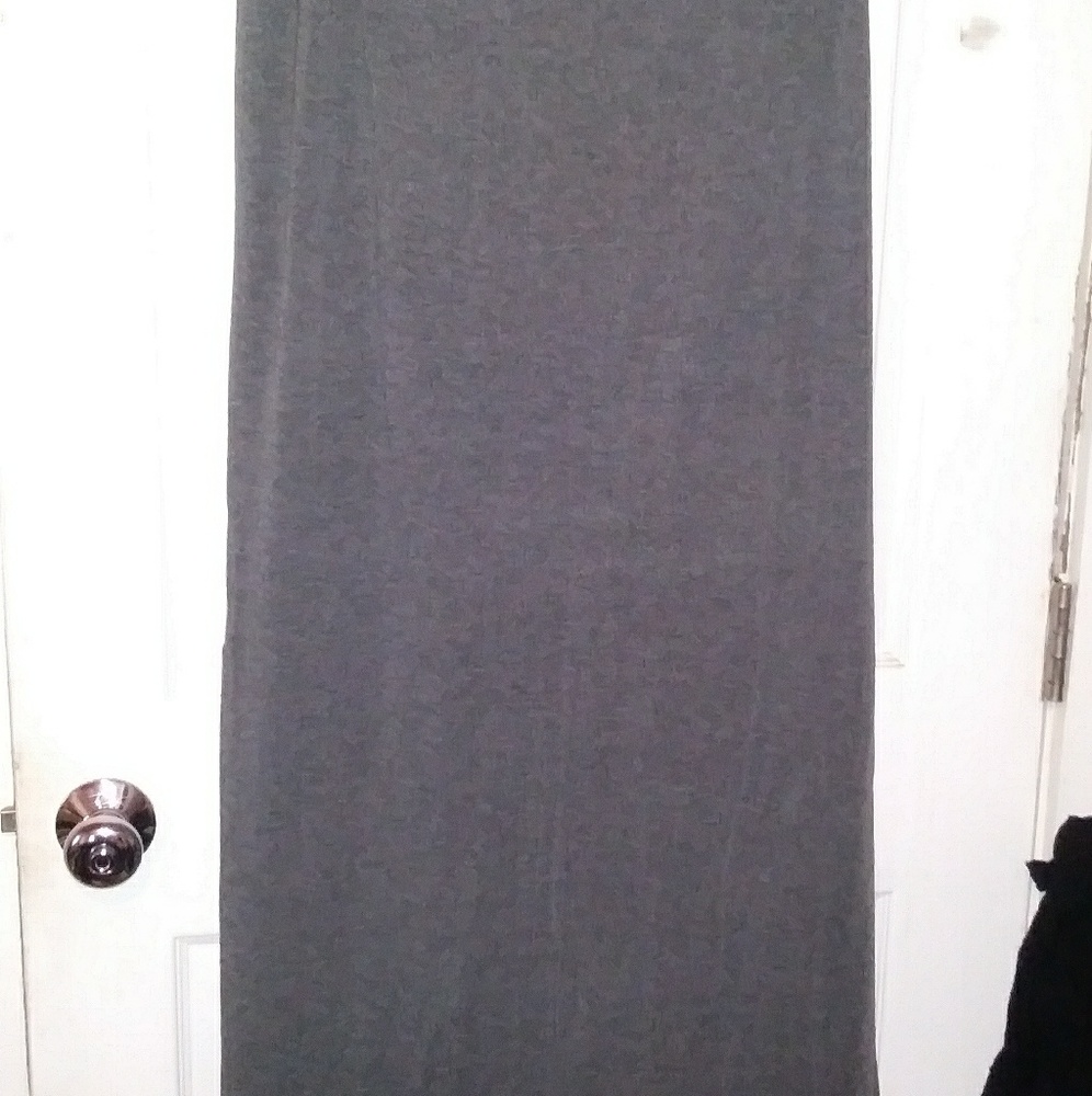 Faded Glory Grey side Slit maxi skirt